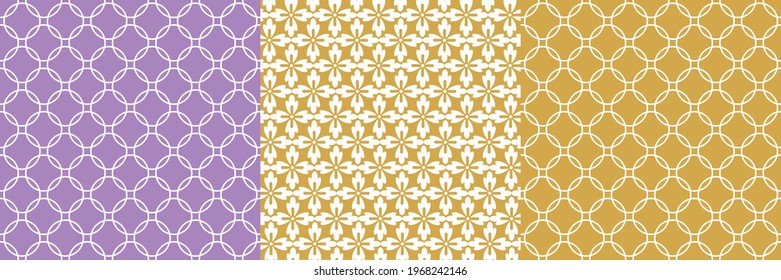 Lovely decorative patterns in perfect matching colors