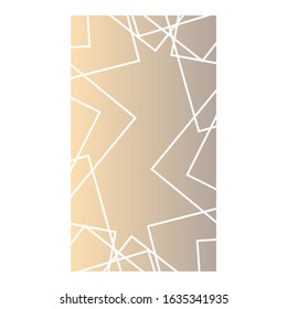 Lovely degrade design with symmetrical forms. Rosy vector design. Isolated round template.