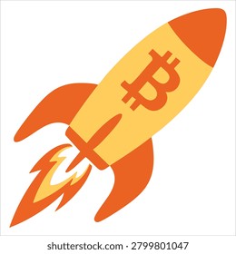 Lovely design of an standalone rocket with an glyph