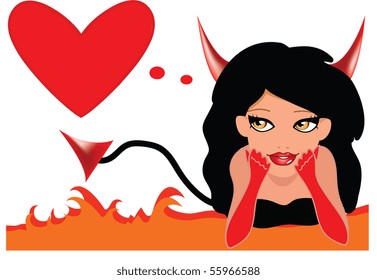 Lovely devil girl
