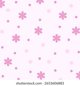 Lovely ditsy floral seamless pattern, tiny hand drawn flowers, great as background, for textiles, banners, wallpapers, wrapping - vector design