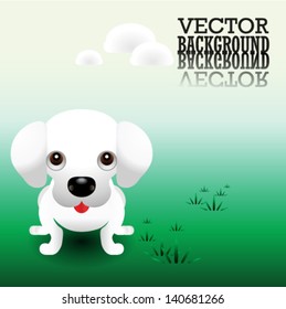 lovely dog cartoon