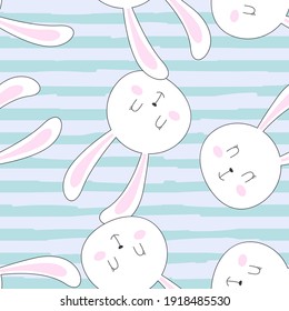 Lovely Easter rabbit pattern graphic. Seamless Pattern can be 
used for wallpaper, pattern fills, background and surface textures
