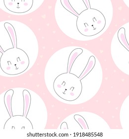 Lovely Easter rabbit pattern graphic. Seamless Pattern can be 
used for wallpaper, pattern fills, background and surface textures