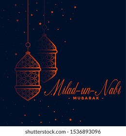 lovely eid milad un nabi festival card design