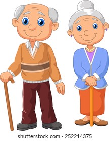 Lovely elderly couple