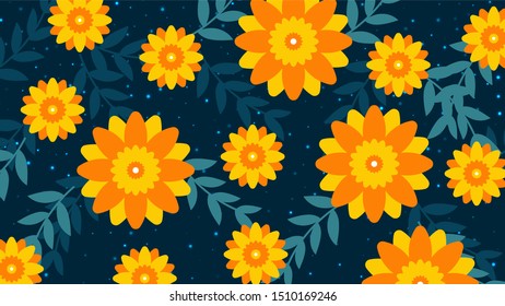 Lovely Elegant background with flower pattern Vector
