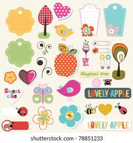 lovely elements for scrapbook