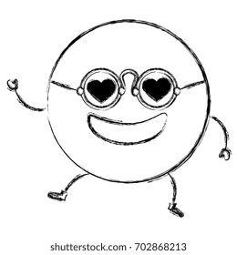 lovely emoticon face character icon