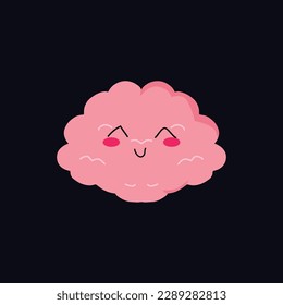 Lovely expression brain character design