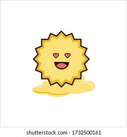 Encantadora expresión de Ramadán / diseño vectorial Golden Sun de Eid Mubarak