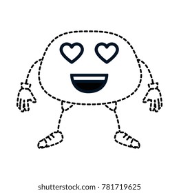 lovely face emoji character