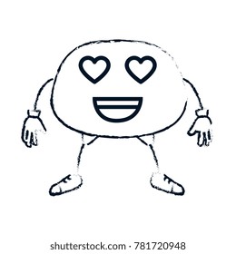 lovely face emoji character