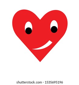 lovely face heart red shining