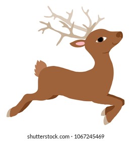 Lovely Flat Vector Illustration Baby Deer Stock Vector (Royalty Free ...