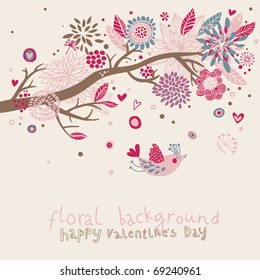 Lovely floral background