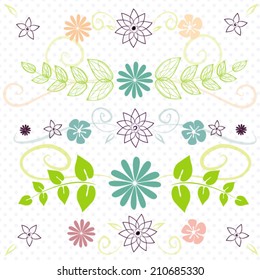 Lovely Floral Background Vector