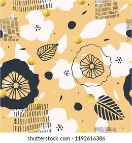 Lovely floral pattern. Good for wrapping, fabric, textile. Vector EPS 10.