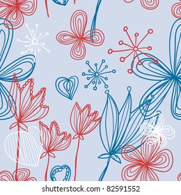 lovely floral seamless pattern