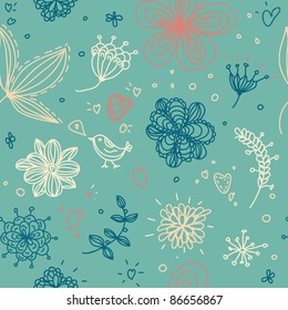 lovely floral seamless pattern