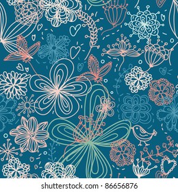 lovely floral seamless pattern