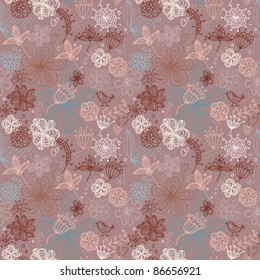 lovely floral seamless pattern