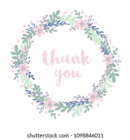 200 Round floral thank you stickers Images, Stock Photos & Vectors ...