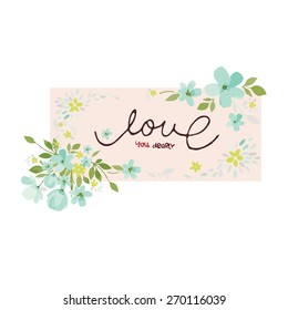 lovely flower frame