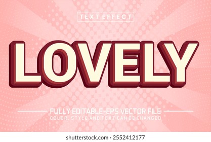 Adorável fonte Efeito de texto editável	