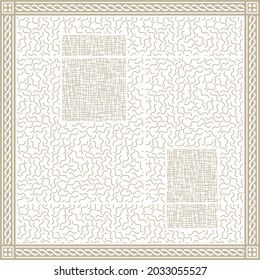 schönes geometrisches Schal-Design