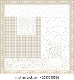 lovely geometric scarf pattern design