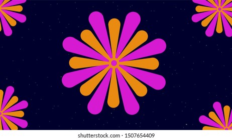 Lovely Giant Flower pattern background