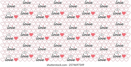 Lovely gift wrapper, pattern design and background design for valentine's day, happy lovers day