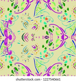 Lovely gradient multicolor abstract background pattern seamless.