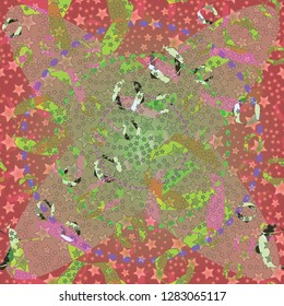 Lovely gradient multicolor abstract background pattern seamless.