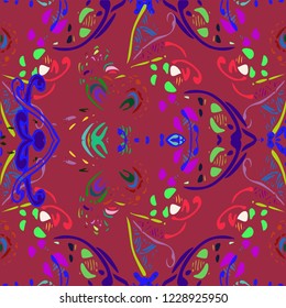 Lovely gradient multicolored abstract background pattern seamless.