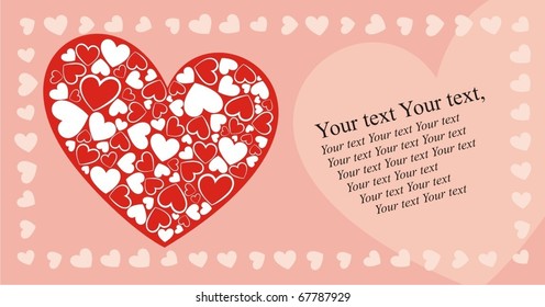 lovely greeting card - vector