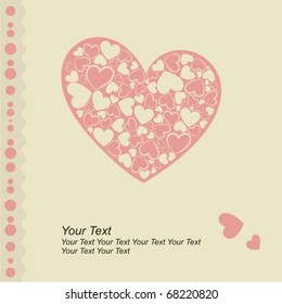 lovely greeting card - vector