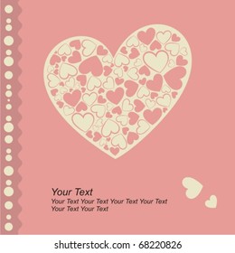 lovely greeting card - vector