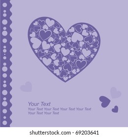 lovely greeting card - vector