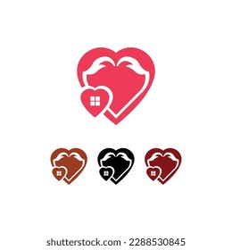 Lovely hand care real state vector logo  design 