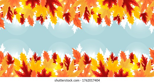 Lovely hand drawn Autumn and Thanksgiving design, colorful leaves concept, great for Thanks Giving, Autumn Sales, Banners, Wallpapers - vector design