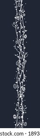 Agradable diseño de Pascua a mano, colgado Huevos y ramas con flores, grandioso para banners, papel pintado, textiles, envoltura - diseño vectorial