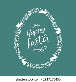 Lovely hand drawn Easter design with decorative elements, doodle style, great for cards, banners, wallpapers, invitations - vector design