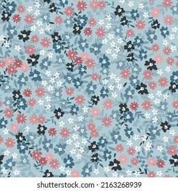 Bonito patrón floral sin costuras dibujado a mano, lindas flores de doodle grandiosas para textiles, envoltura, pancartas, tela, superficie - diseño vectorial