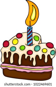 Lovely Happy Birthday Cake
