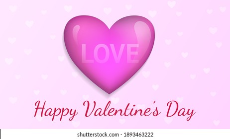 Lovely Happy Valentine's Background. vector illustration