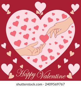 Lovely Happy Valentine's Layered Papercut, Background Happy Valentine, Valentine card