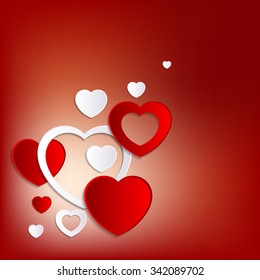 Lovely heart Background