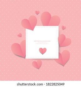 lovely heart celebration vector background